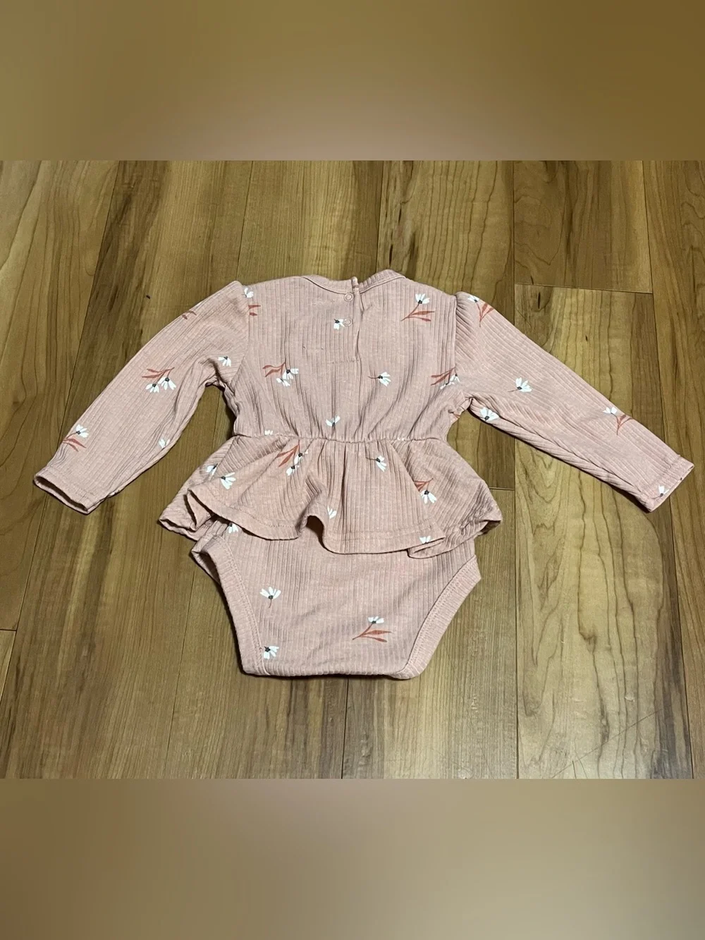 RZ by Rachel Zoe Baby Girl Floral Ribbed 2-Piece Set 6-9M